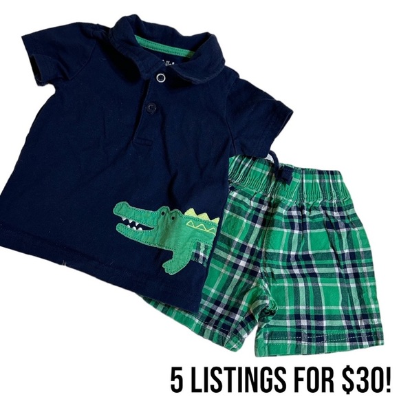 Carter’s  baby boy matching outfits set 
Size 3-6 months - Picture 5 of 10